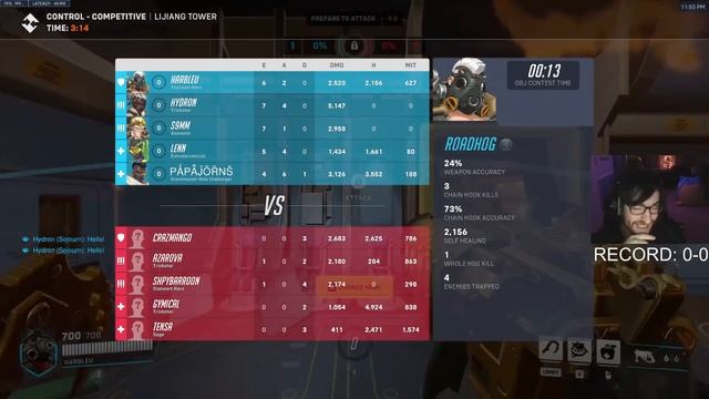 NEW ROADHOG! FIRST GAME! HARBLEU TRIES NEW REWORKED ROADHOG OVERWATCH 2 SEASON 7 GAMEPLAY смотреть онлайн