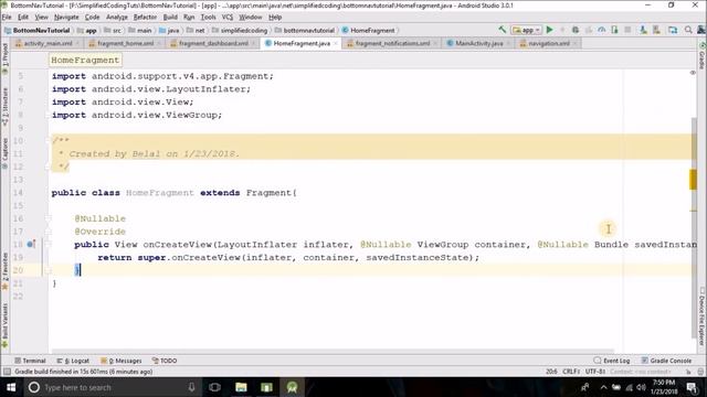 Android Bottom Navigation View Tutorial using Fragments смотреть онлайн