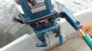 Лодка «Пелла»+ мотор «Yamaha» 4 л. с. ) Сломан транец???