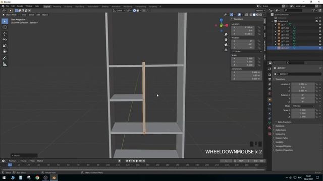 Проектирование мебели в blender смотреть онлайн