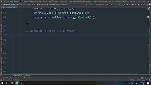 Room Database App - EditNote Activity #61 смотреть онлайн