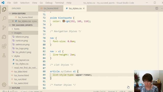 Setting the list-style-type property and styling nested lists смотреть онлайн