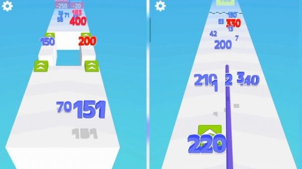 Satisfying mobile game/ Number Master: Run and Merge - number run 3d game video 12345678910 part 1
