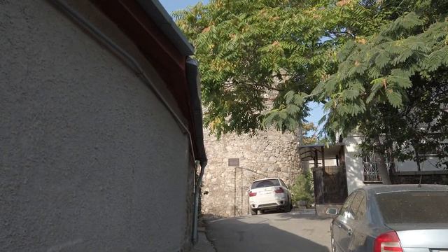 Крым. Алушта. Ротонда и море. Алустон и Юстиниан