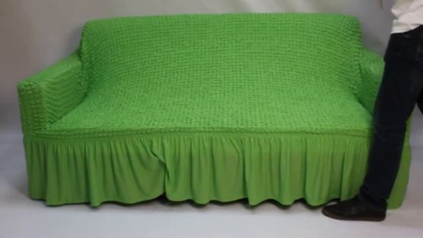 Как одеть универсальный чехол на диван Kupit-Textil.ru