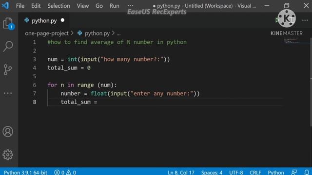 How to find Average of N number in Python ! Python Program Tutorial ! смотреть онлайн