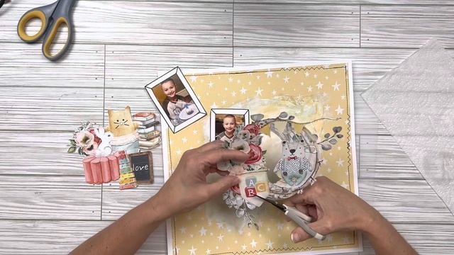 Captured | Scrapbook Layout Process | #30DSCBL10 - Day 1 | MINTAY Childhood Collection