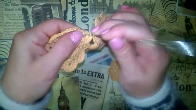 Вязание. Как соединить мотивы крючком. смотреть онлайн