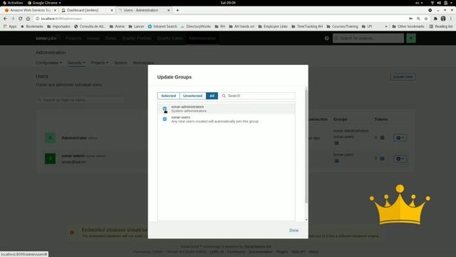 SonarQube | Create a Service User and its Token to launch code analysis | SAST |Application Securit смотреть онлайн