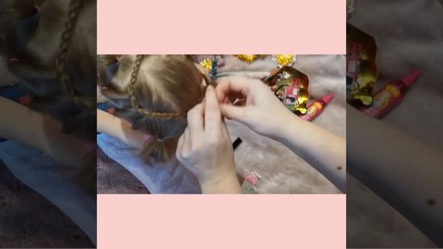 Быстрая и красивая причёска для детского сада или школы смотреть онлайн