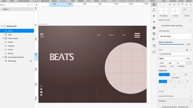 Ui Design web Beats tuto #sketch смотреть онлайн