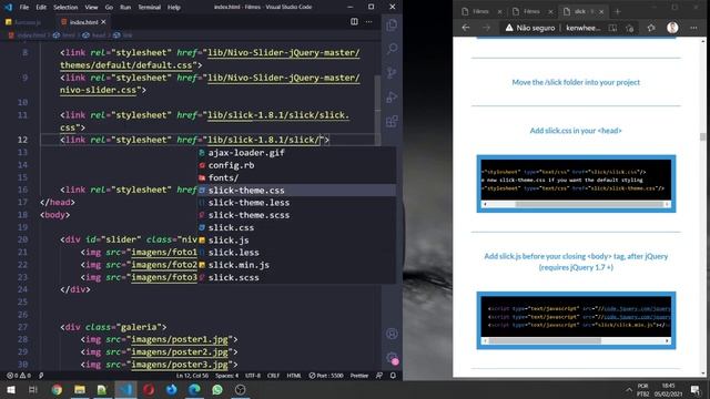jQuery 03 - Criando carrossel de fotos com jQuery - Slick Slider смотреть онлайн