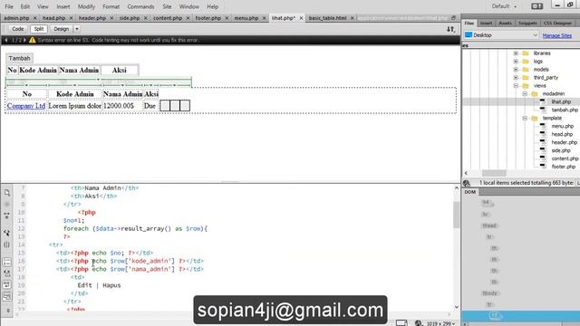 Bootstrap Tutorial pada CodeIgniter || 03. table смотреть онлайн