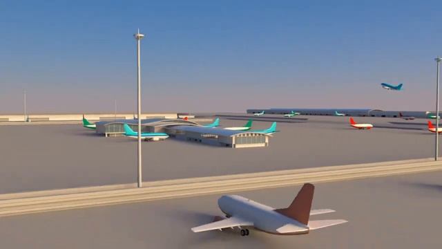 3D Visualized Airport - Autodesk Maya смотреть онлайн