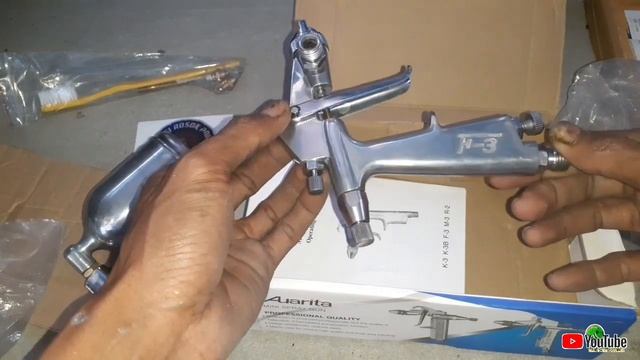 SPRAY GUN AUARITA F3 MODIFIKASI GARASI ROSOK PAINT - UNBOXING DAN TEST смотреть онлайн