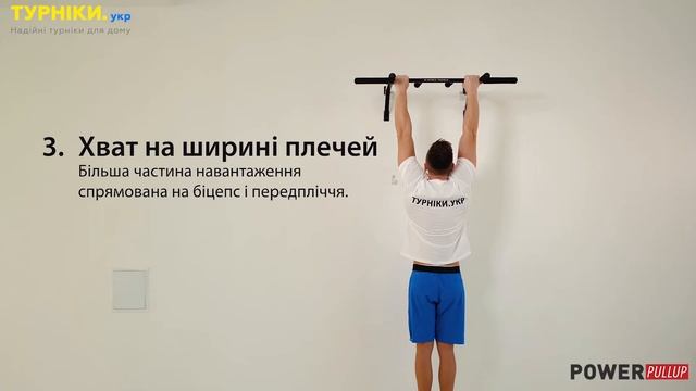 Турнік настінний 4 хвата Power Pull Up P-1033 | Турніки.укр смотреть онлайн