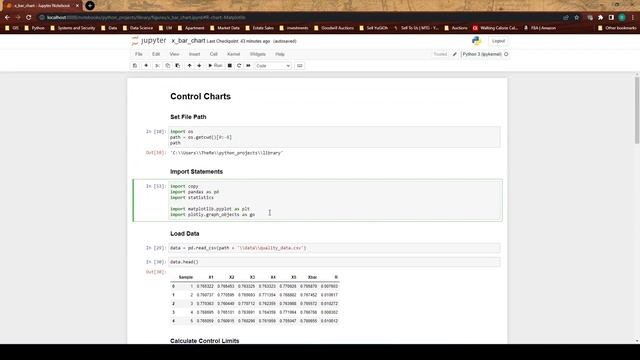 Making a Control Chart in Python using both Plotly and Matplotlib смотреть онлайн