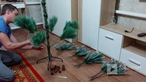 Как собрать искусственную елку.180 см. Как пушить елку, Инструкция