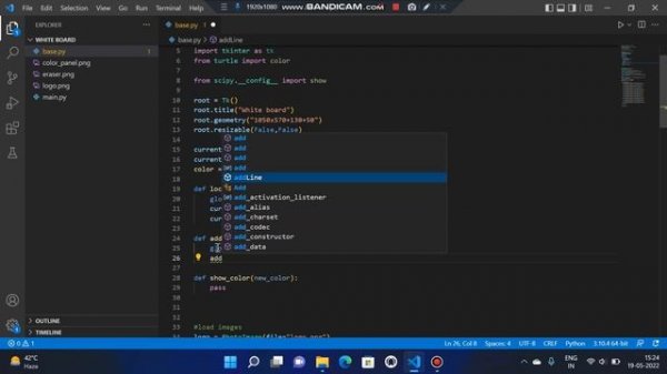 Create your own Digital White Board with GUI using Python Tkinter | #Python_Coderssss #tkinter
