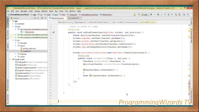 Android S7E6 :: RecyclerView - CheckBoxes and their States смотреть онлайн