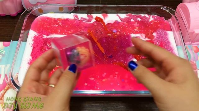 Series PINK PIG Slime | Mixing Random Things into GLOSSY Slime | Satisfying Slime Video #703 смотреть онлайн