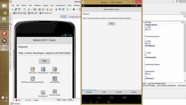Delphi XE5 Mobile REST Client Demo смотреть онлайн