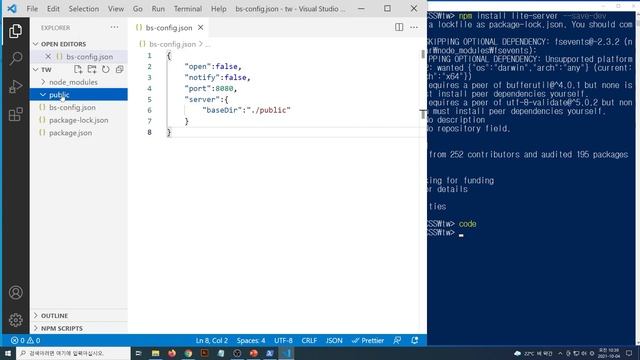 javascript 64 [node js - CSS framework ] CSS없이 스타일을 설정하는 tailwindcss #1 설치하기 смотреть онлайн