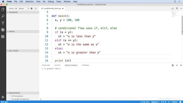 Python Tutorial - Make DECISIONS in your code with conditionals смотреть онлайн