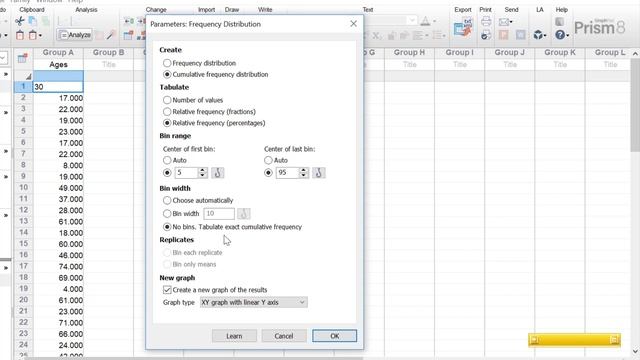 How To Create A Frequency Distribution In GraphPad Prism смотреть онлайн