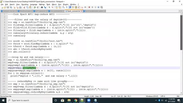 06_Apache Spark Tutorial in Python ( PySpark ) смотреть онлайн