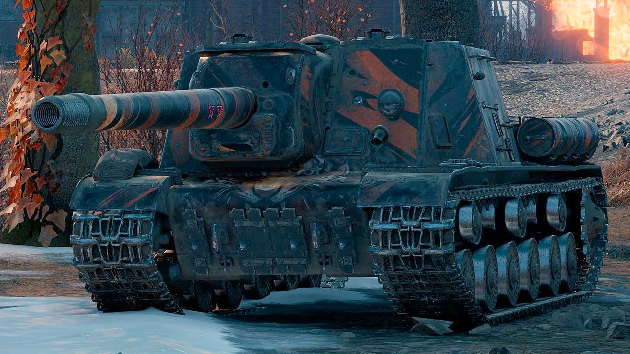 ISU-152 - РЕАЛЬНЫЕ РАЗВОРОТЫ, ПОИСК АРТЫ ДРОНОМ - 10 Кил 7,4К Дамаг смотреть онлайн