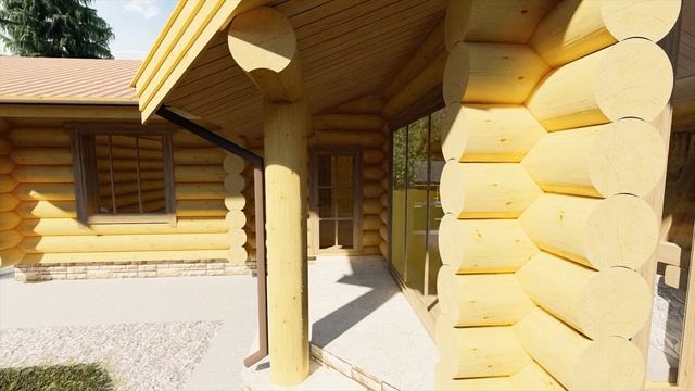 Проект кедровой бани из большого бревна кедра смотреть онлайн