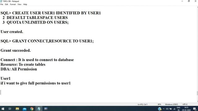 Oracle Tutorial | Creating A New User in Oracle by Mr. Alok смотреть онлайн