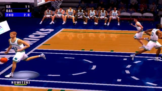 NBA Live 2001 Gameplay Dallas Mavericks vs San Antonio Spurs смотреть онлайн