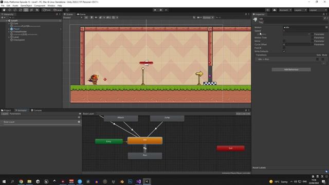 Unity 2D Platformer for Complete Beginners - #13 CHECKPOINTS & RESPAWN смотреть онлайн