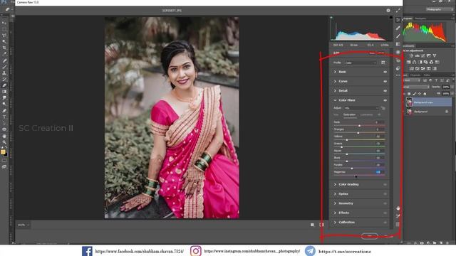 How to Edit Professional Bridal Photography | Photoshop Moody Green Preset XMP & DNG смотреть онлайн