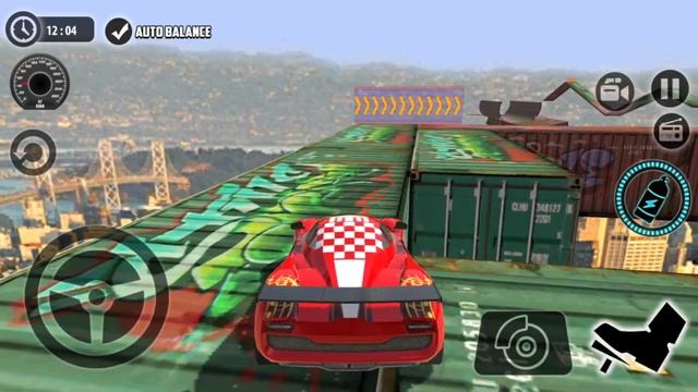 Impossible Car 3D - Red Sport Car Driving Impossible Stunts Level 20 Completed - Android Gameplay смотреть онлайн