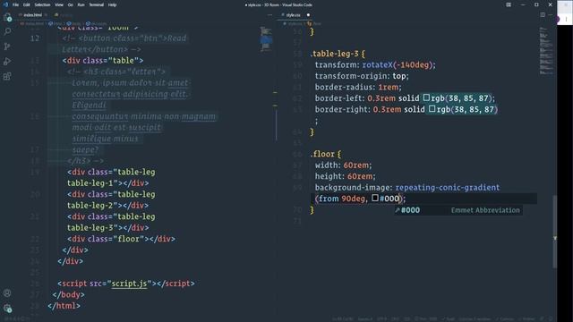 3D Room with HTML, CSS, and JavaScript / How to Create 3D Elements with HTML, CSS, and JavaScript смотреть онлайн