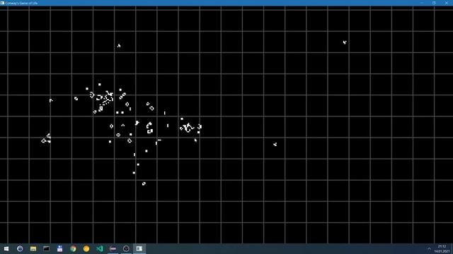 LWJGL 3 OpenGL - Conway's Game of Life Spaceships and Gosper Glider Gun Fight смотреть онлайн