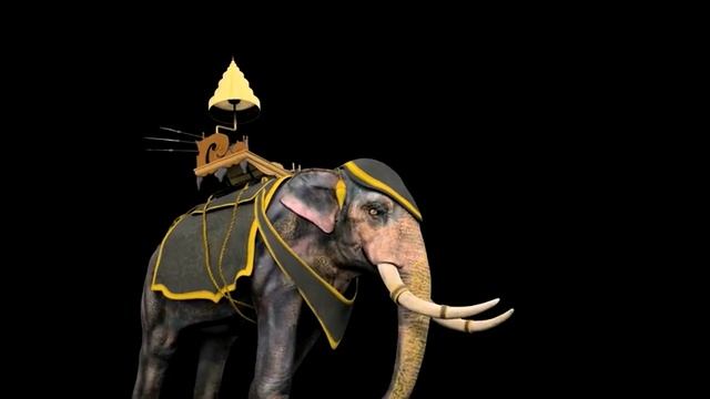 CG elephant walk cycle смотреть онлайн