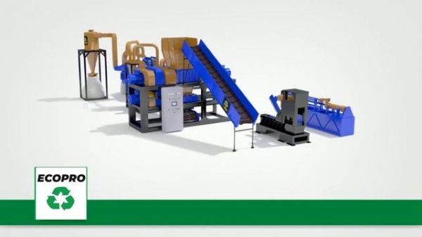 Линия по переработке шин EcoGold 400 MiniEuro