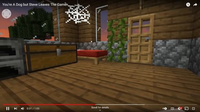 Derek Player One reacts to a 360 Minecraft experience! - Do not leave your Dog alone in Minecraft.. смотреть онлайн
