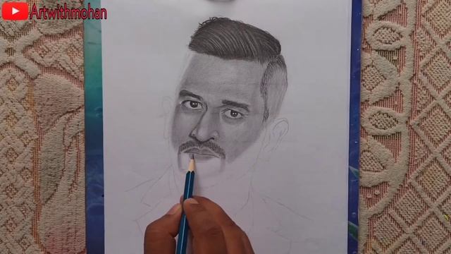 MSDhoni Drawing, Dhoni drawing, Helicopter-7 by DJ Bravo. Happy Birthday to Thala смотреть онлайн