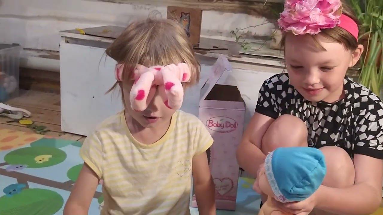 у Амелии малыш продолжение распаковки, начало на канале Yu-li-ya #babyborn смотреть онлайн