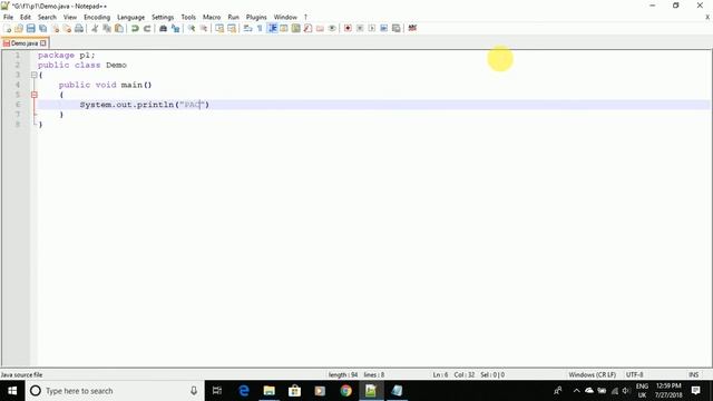 LIVE- CLASSPATH SETTING AND PACKAGE IN JAVA смотреть онлайн