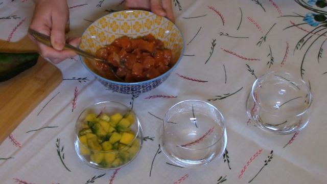 #Салат с Авокадо, Манго и Красной рыбкой. #Салаты без майонеза. 138 смотреть онлайн