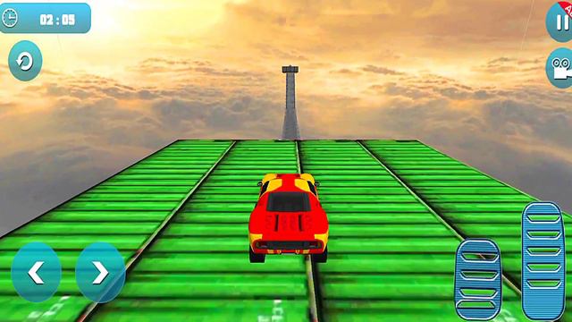 Crazy Car Driving Simulator 3D - Impossible Track Ramp Drive Android Gameplay смотреть онлайн