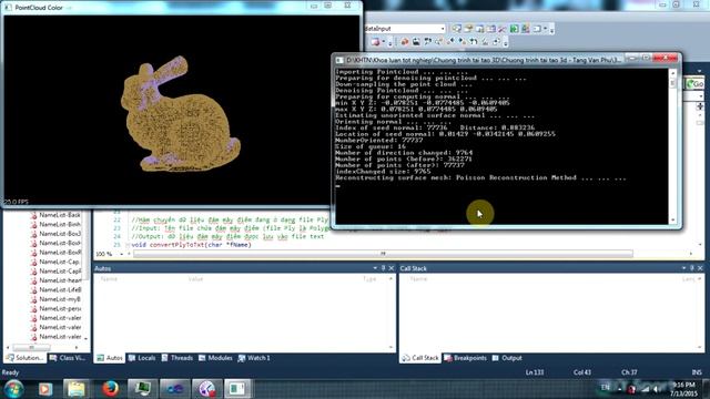 Reconstruct 3D Objects from pointcloud. (Bunny Data) смотреть онлайн