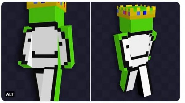 Dream Skin Changed and Now Wearing Technoblade's Crown (For Technoblade)