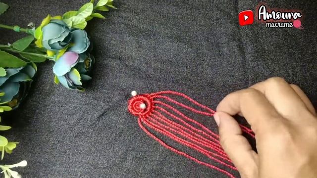 DIY Macrame Micro. Macrame Rose. | macrame earring, brooch, keychain смотреть онлайн